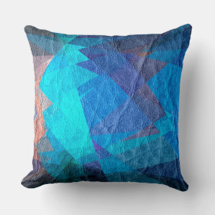 Mosaic Leather #2 Throw Pillow