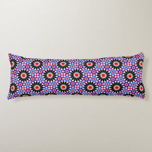 Mosaic Legacy: Andalusian Moroccan Zellige Art Body Pillow