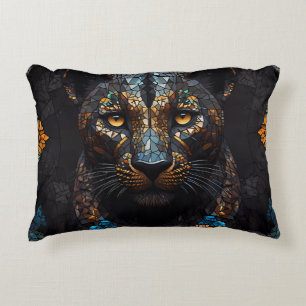 Mosaic Leopard Majesty Accent Pillow