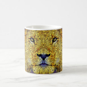 Mosaic Lion Coffee Mug