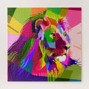 Mosaic Lion Jigsaw Puzzle