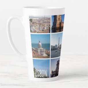 Mosaic Lisbon photos, Portugal Latte Mug