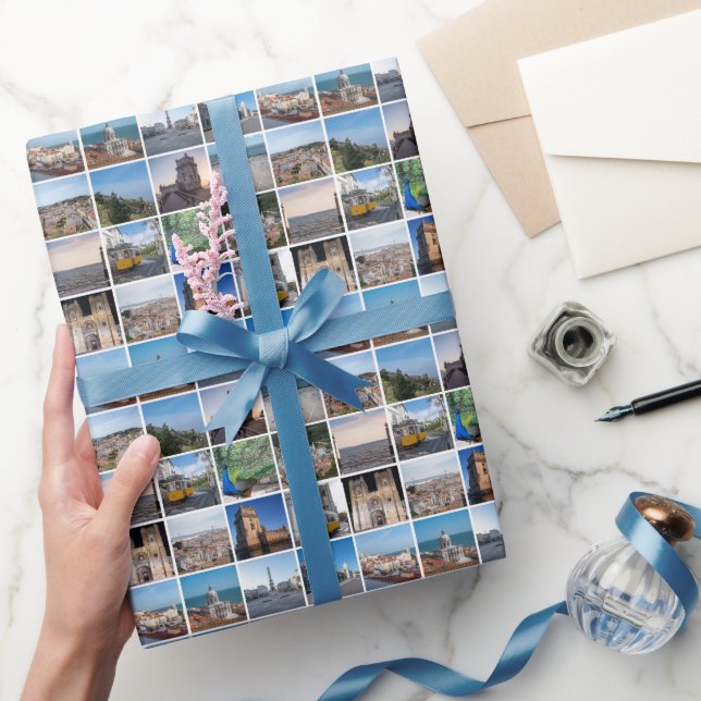 Mosaic Lisbon photos, Portugal Wrapping Paper (Gifting)