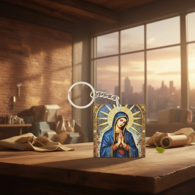 Mosaic Madonna Keychain (Creator Uploaded)