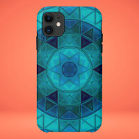 Mosaic Mandala Flower Blue
