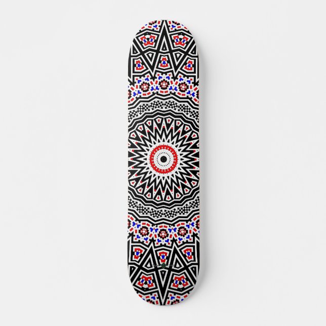 Mosaic Mandala Skateboard (Front)