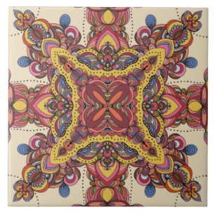 Mosaic Mandela Design #5 Tile