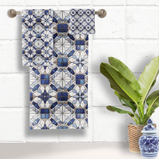 Mosaic Marocain Carrelage Motif#2 Bleu Blanc ID107 (Créateur téléchargé)