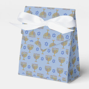 Mosaic Menorahs + Stars Favour Box