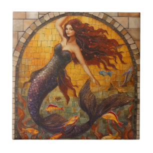 Mosaic Mermaid Tile