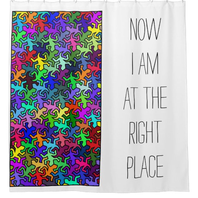 Mosaic Mirror Geckos Pattern - multi coloured (Front)