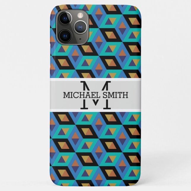 Mosaic Modern Monogram #11 Case-Mate iPhone Case (Back)