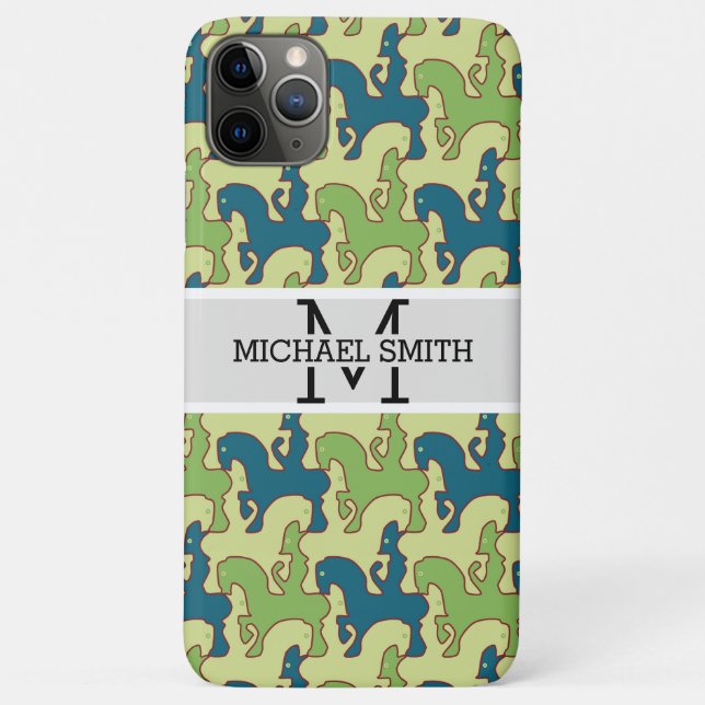 Mosaic Modern Monogram #12 Case-Mate iPhone Case (Back)