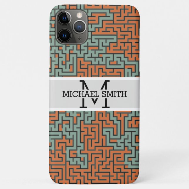 Mosaic Modern Monogram #14 Case-Mate iPhone Case (Back)