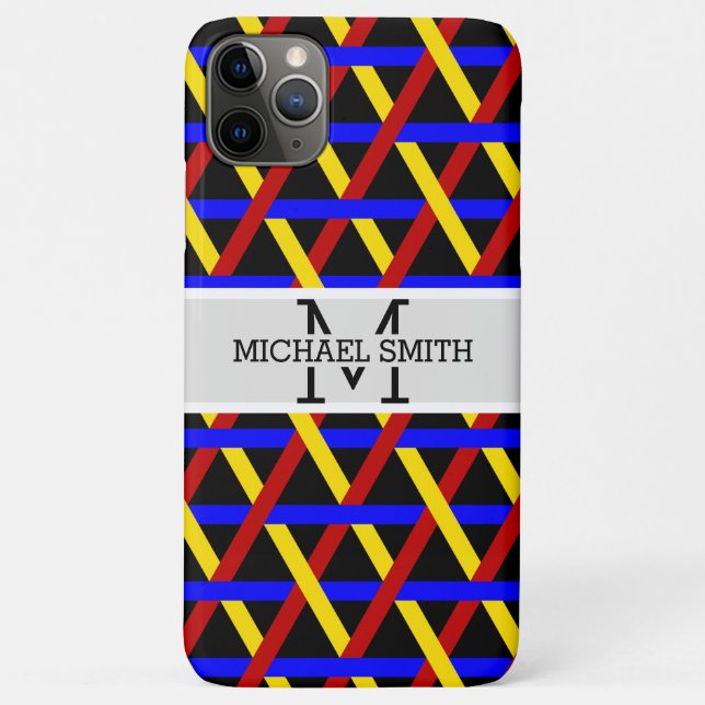 Mosaic Modern Monogram #15 Case-Mate iPhone Case (Back)