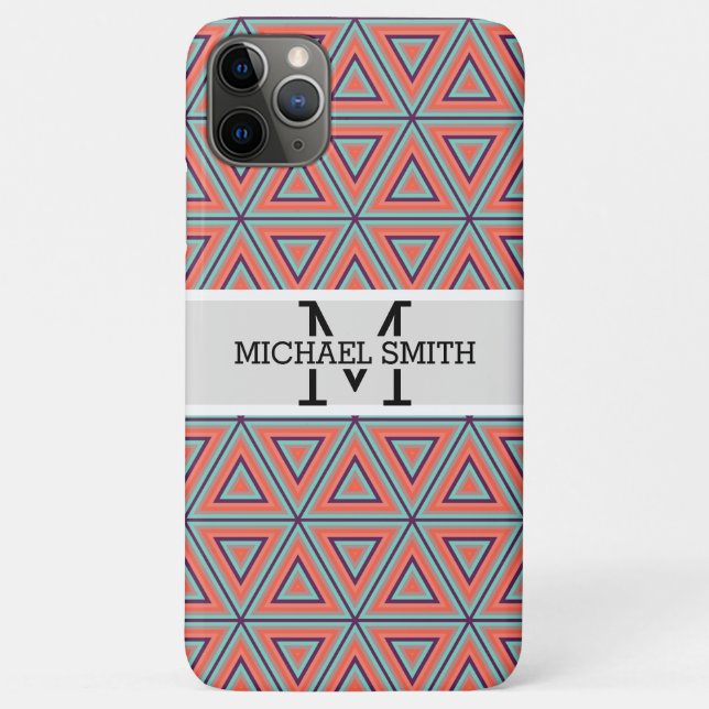 Mosaic Modern Monogram #8 Case-Mate iPhone Case (Back)