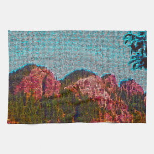 Mosaic Mountain Kitchen Towel