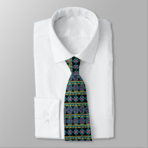 Mosaic neck tie