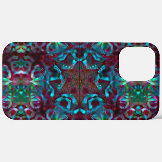 Mosaic of geometric lines and gradient matte folds Case-Mate iPhone case (Back (Horizontal))