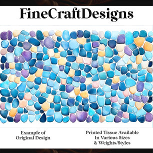 Mosaic Of Irregular Shape Stones J1 Decoupage  Tissue Paper