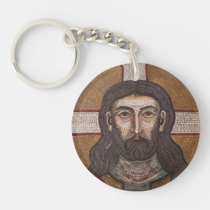 Mosaic Of Jesus Keychain