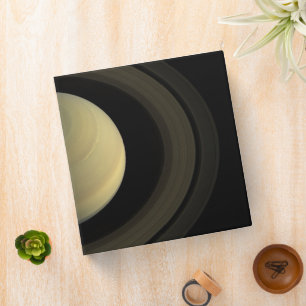 Mosaic Of Planet Saturn And Its Main Rings. Binder