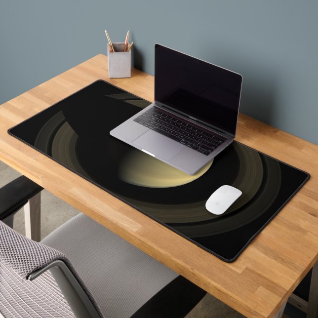 Mosaic Of Planet Saturn And Its Main Rings. Desk Mat (Office 2)