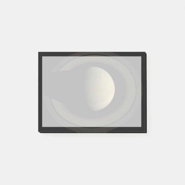 Mosaic Of Planet Saturn And Its Main Rings. Post-it Notes (Front)
