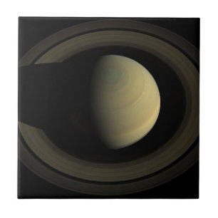 Mosaic Of Planet Saturn And Its Main Rings. Tile