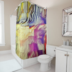 Mosaic of texture in pink yellow and soft carved