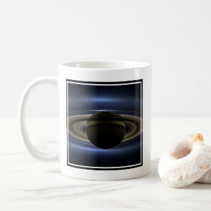 Mosaic Of The Saturn System Backlit By The Sun. Coffee Mug