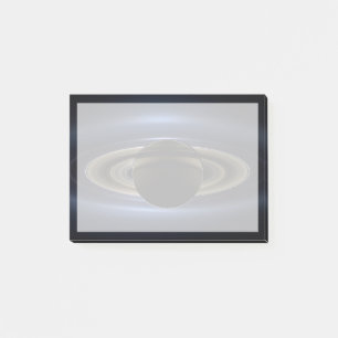 Mosaic Of The Saturn System Backlit By The Sun. Post-it Notes