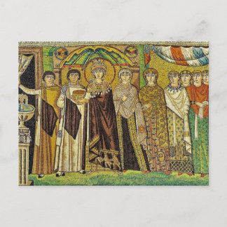 Mosaic of Theodora Byzantine Orthodox Icon Postcard
