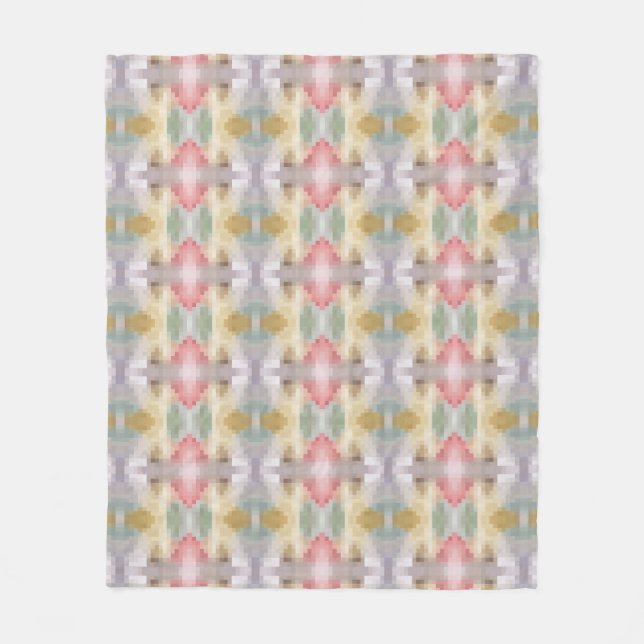 Mosaic ornament fleece blanket (Front)