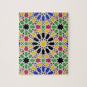 Mosaic ornament in the south side of the Court of Jigsaw Puzzle