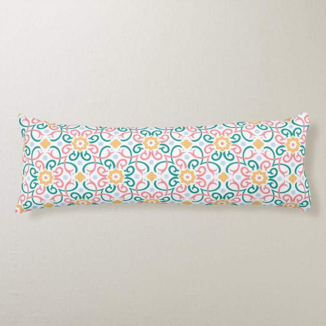Mosaic/pastel/spring  body pillow (Front)