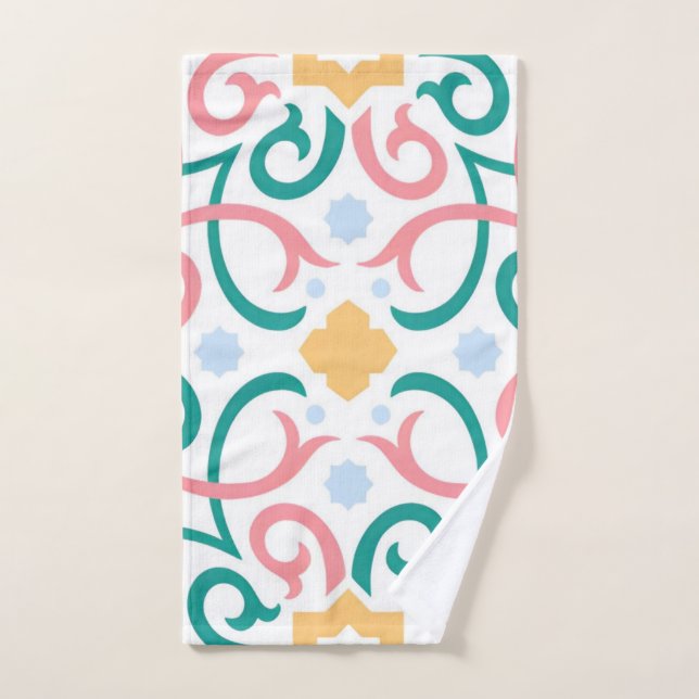 Mosaic/pastel/spring  hand towel (Hand Towel)