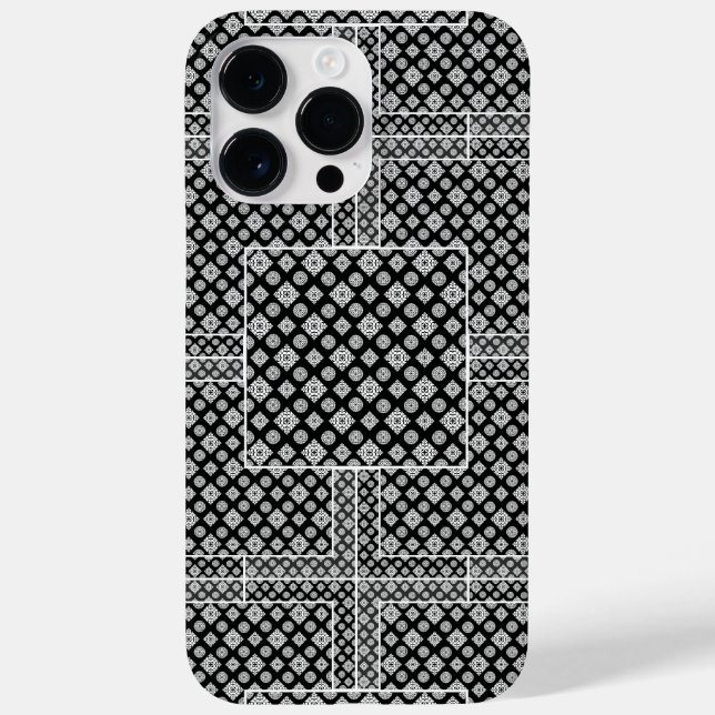 Mosaic Pattern 01.BW.b Case-Mate iPhone Case (Back)