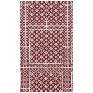 Mosaic Pattern 02.BW DRed BG Tablecloth