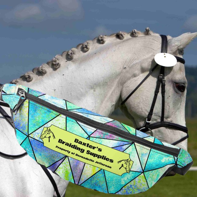 Mosaic Pattern Horse Show Mane Braiding Fanny Pack (Creator Uploaded)