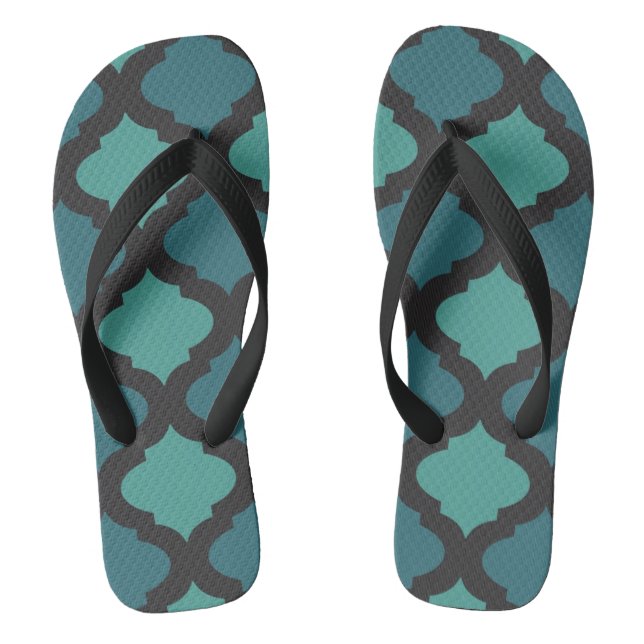 Mosaic pattern in arab style flip flops (Footbed)