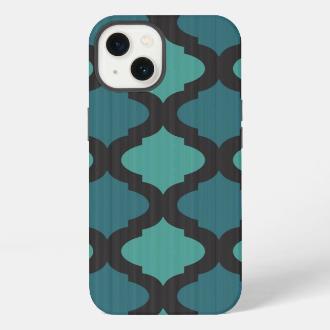 Mosaic pattern in arab style iPhone case (Back)