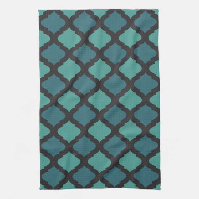 Mosaic pattern in arab style kitchen towel (Vertical)