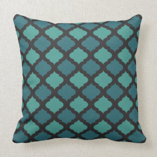 Mosaic pattern in arab style throw pillow