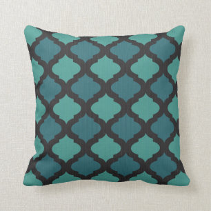 Mosaic pattern in arab style throw pillow