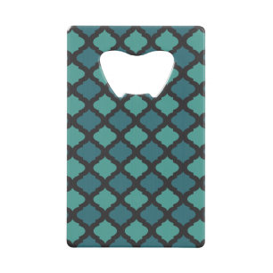 Mosaic pattern in arab style wallet bottle opener