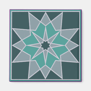 Mosaic pattern magnet