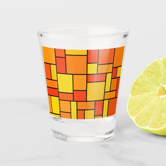 Mosaic Pattern Shot Glass (Front)