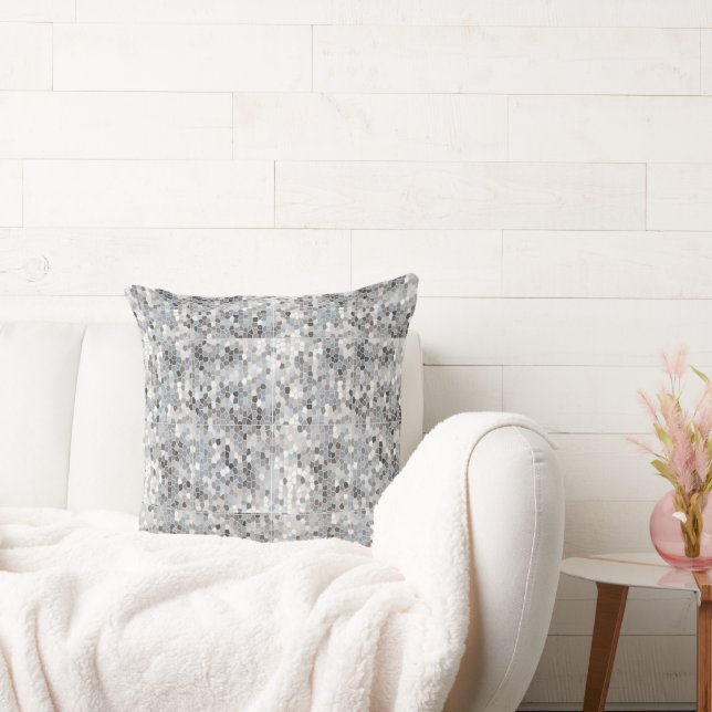 Mosaic Pattern Throw Pillow (Couch)