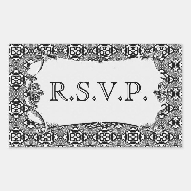 Mosaic pattern (White) (Wedding) Sticker (Front)